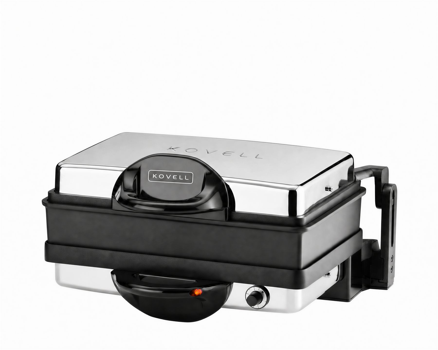 KOVELL Grillmaster geschlossen – Perspektive mit 180°-Scharnier